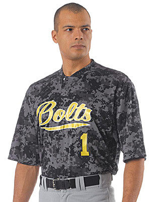 A4 Two-Button Camo Softball Jersey (SBN3263)
